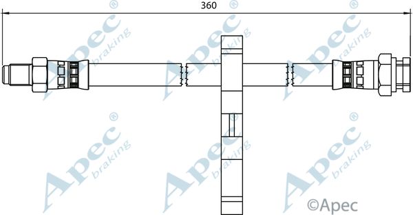 APEC BRAKING Тормозной шланг HOS3970